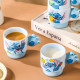 Stitch Porcelain Mug Set 4 Pcs